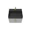 Castello Usa Amazon 24-inch Gray Vanity Set with Black Top and Gold Handles CB-MC-24G-GLD-2056-BL - alternate 1